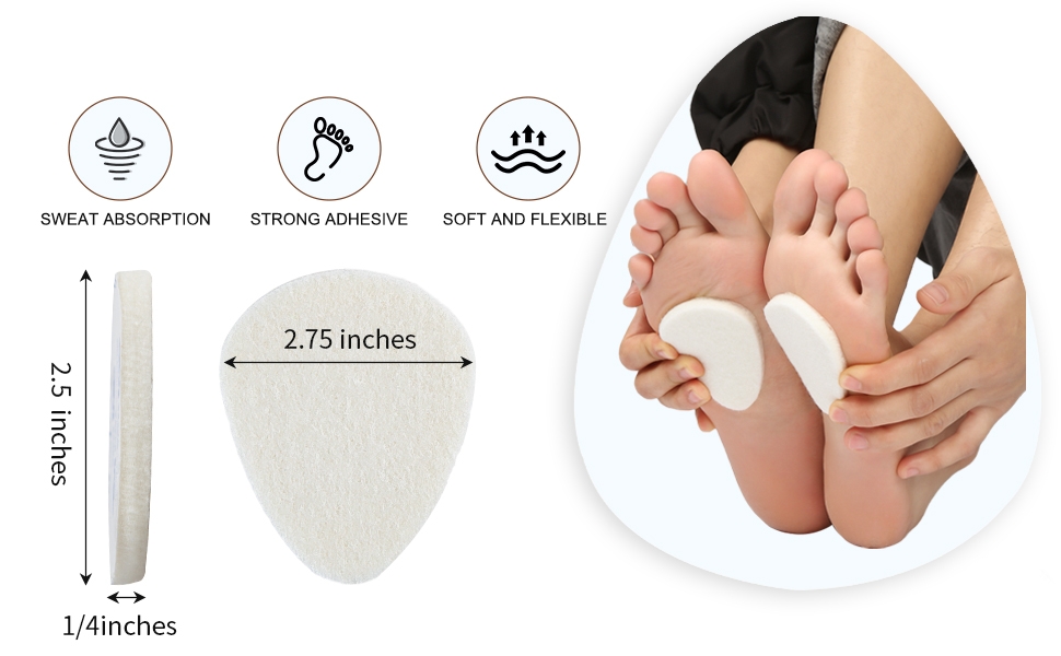 Wool Felt Metatarsal Foot Pads