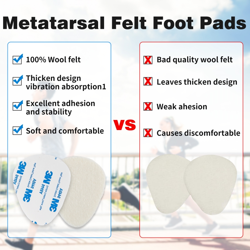 Wool Felt Metatarsal Foot Pads