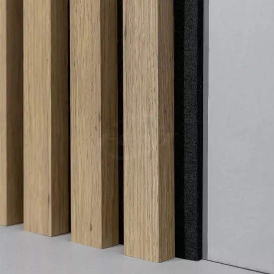 Luxury 3-side Akupanle Wood Slat Acoustic Wall Panels