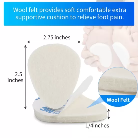 Wool Felt Metatarsal Foot Pads